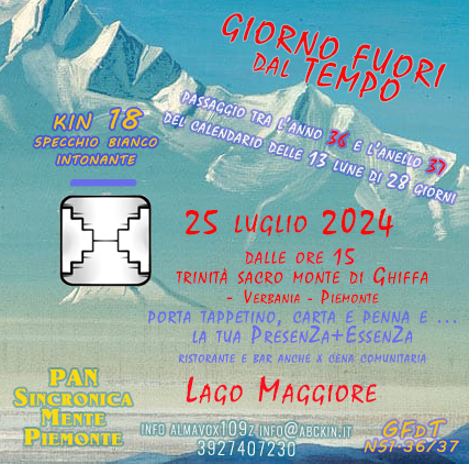 Giorno Fuori dal Tempo PAN SincronicaMente Piemonte