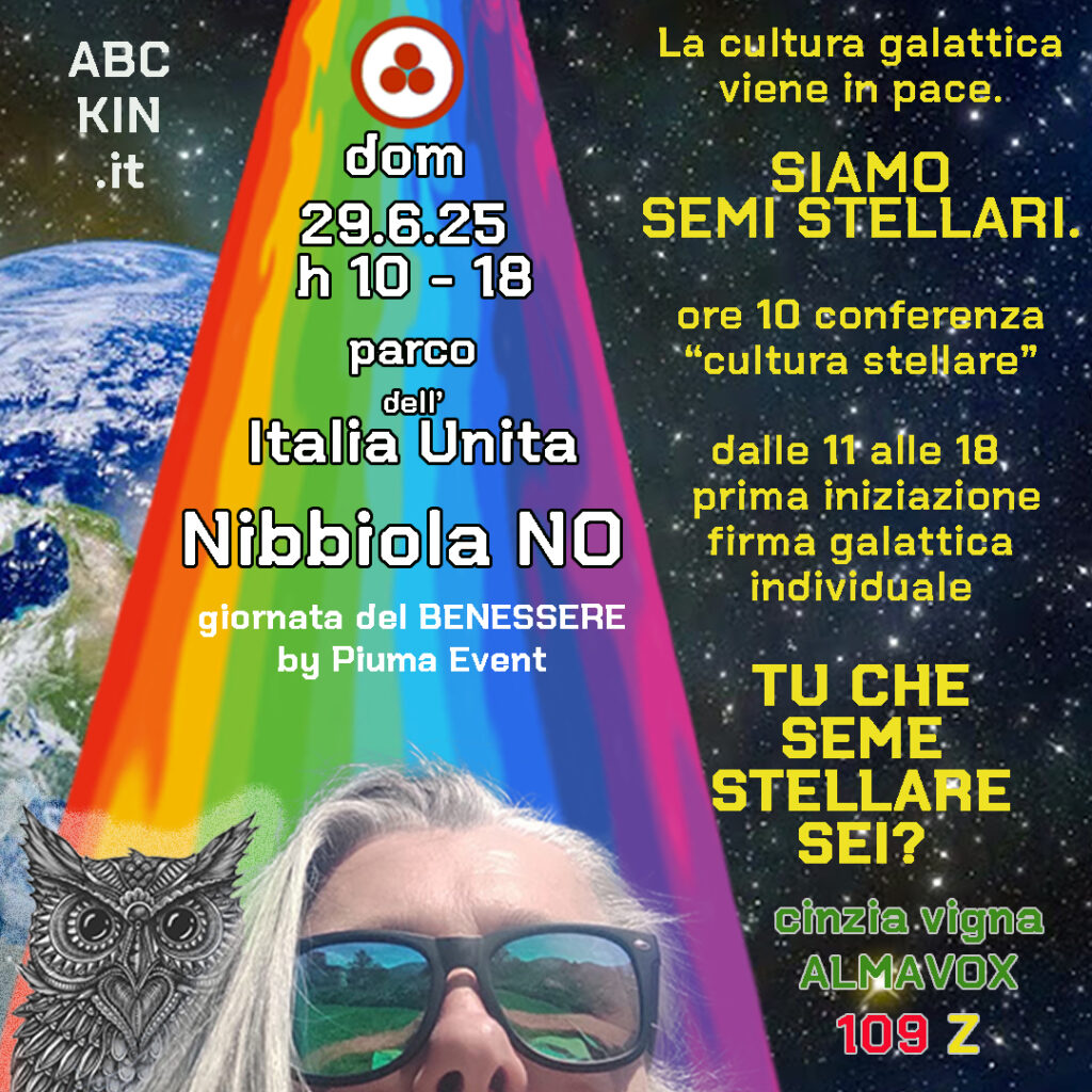 letture identità galattiche a Nibbiola NO 29 5 25